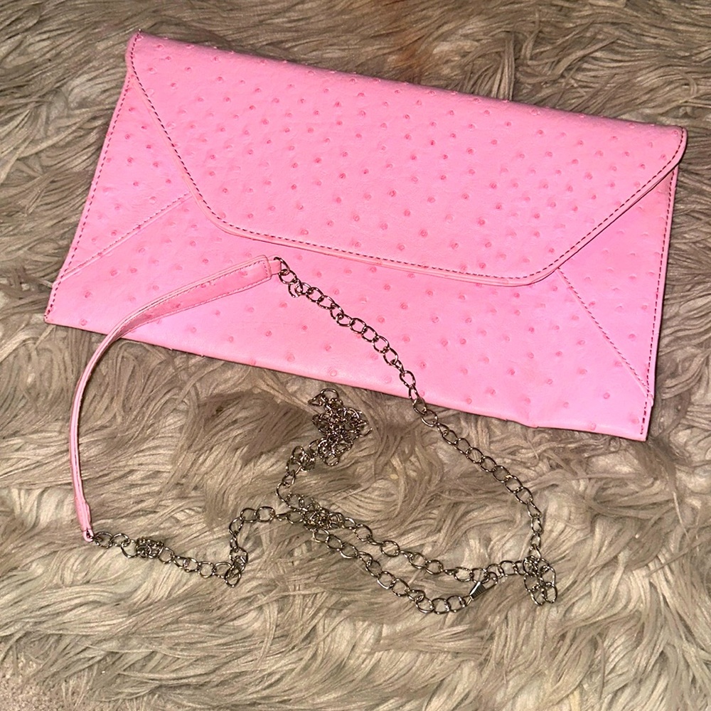 Pink wristlet.